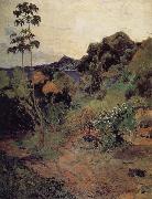 Paul Gauguin Martinique tropical plants oil on canvas